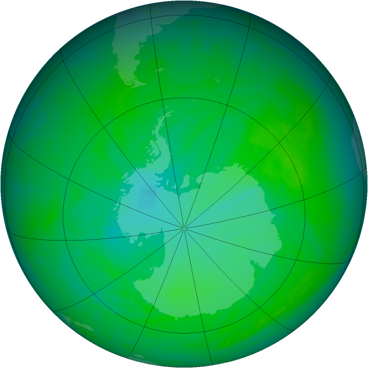 Ozone Map 1991-12-06